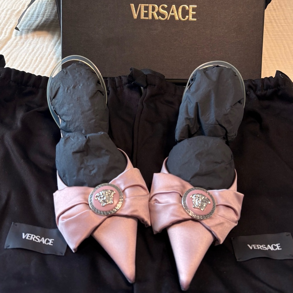 Versace Alia Slingback Pumps